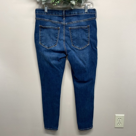 Gap 1969 Easy Leggings Denim Jeans Mid Rise Ankle Size 12 Regular / 31R - Picture 4 of 15